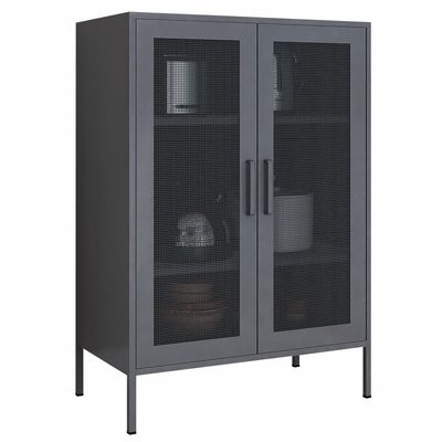 Διπλή πόρτα 1015x800x400mm πλέγματος μετάλλων μισό ντουλάπι ύψους για την εγχώρια χρήση