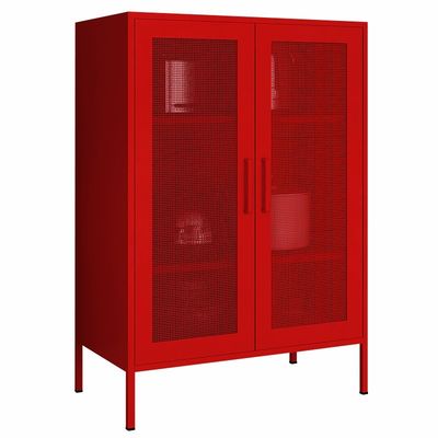 Διπλή πόρτα 1015x800x400mm πλέγματος μετάλλων μισό ντουλάπι ύψους για την εγχώρια χρήση